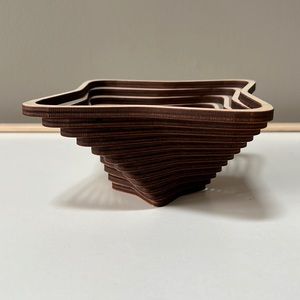 Scroll sawed small candleholder